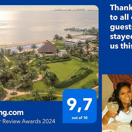 Ferienwohnung Swim The Caribbean & Work With A View Cancún Exterior foto